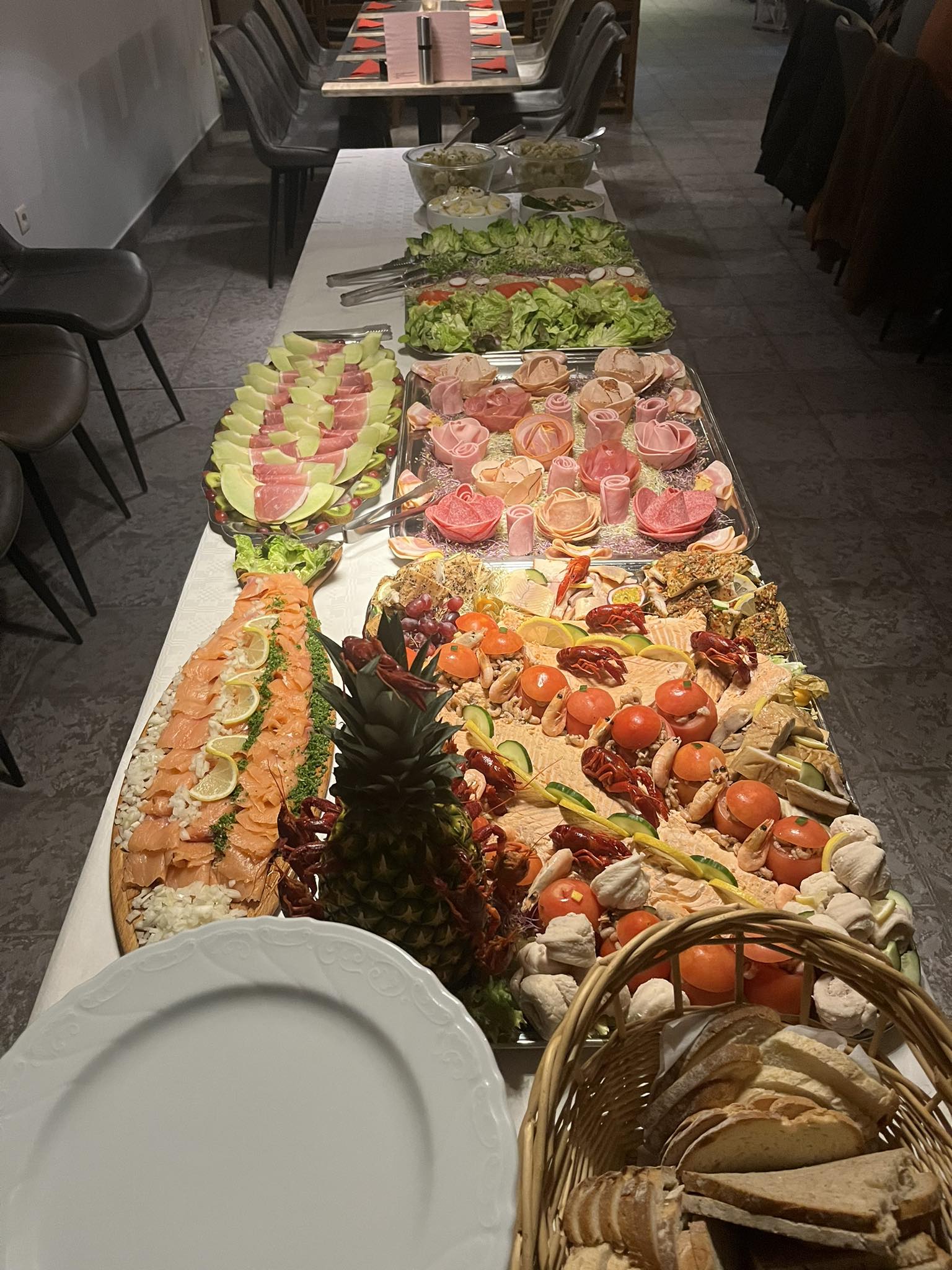 foto van koude zalm schotel